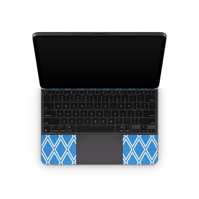 Blue Checks - Apple Magic Keyboard for iPad Skin