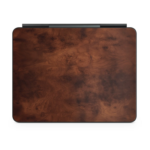Dark Burlwood - Apple Magic Keyboard for iPad Skin - eZthings USA WE SORT ALL THE CRAZIEST GADGETS, GIZMOS, TOYS & TECHNOLOGY, SO YOU DON'T HAVE TO.
