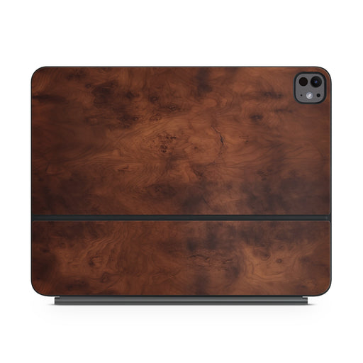 Dark Burlwood - Apple Magic Keyboard for iPad Skin - eZthings USA WE SORT ALL THE CRAZIEST GADGETS, GIZMOS, TOYS & TECHNOLOGY, SO YOU DON'T HAVE TO.
