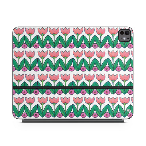 Deco Tulips - Apple Magic Keyboard for iPad Skin - eZthings USA WE SORT ALL THE CRAZIEST GADGETS, GIZMOS, TOYS & TECHNOLOGY, SO YOU DON'T HAVE TO.
