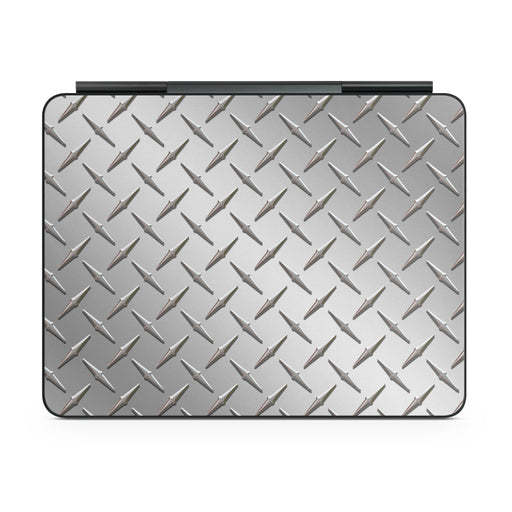 Diamond Plate - Apple Magic Keyboard for iPad Skin - eZthings USA WE SORT ALL THE CRAZIEST GADGETS, GIZMOS, TOYS & TECHNOLOGY, SO YOU DON'T HAVE TO.