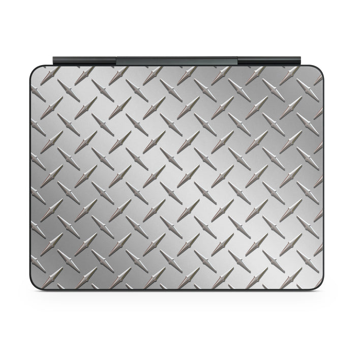 Diamond Plate - Apple Magic Keyboard for iPad Skin - eZthings USA WE SORT ALL THE CRAZIEST GADGETS, GIZMOS, TOYS & TECHNOLOGY, SO YOU DON'T HAVE TO.
