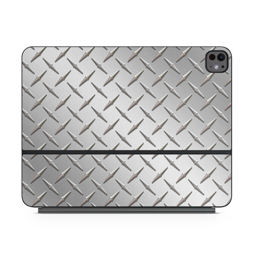 Diamond Plate - Apple Magic Keyboard for iPad Skin - eZthings USA WE SORT ALL THE CRAZIEST GADGETS, GIZMOS, TOYS & TECHNOLOGY, SO YOU DON'T HAVE TO.