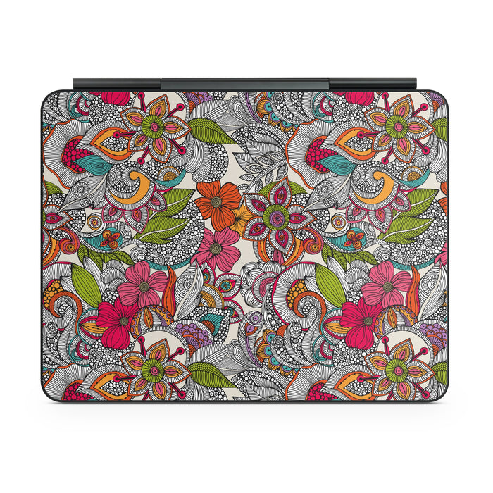 Doodles Color - Apple Magic Keyboard for iPad Skin - eZthings USA WE SORT ALL THE CRAZIEST GADGETS, GIZMOS, TOYS & TECHNOLOGY, SO YOU DON'T HAVE TO.