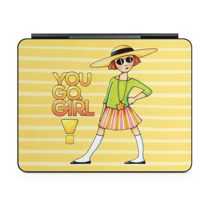 You Go Girl - Apple Magic Keyboard for iPad Skin - eZthings USA WE SORT ALL THE CRAZIEST GADGETS, GIZMOS, TOYS & TECHNOLOGY, SO YOU DON'T HAVE TO.
