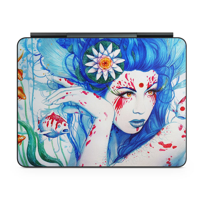 Lady Koi - Apple Magic Keyboard for iPad Skin - eZthings USA WE SORT ALL THE CRAZIEST GADGETS, GIZMOS, TOYS & TECHNOLOGY, SO YOU DON'T HAVE TO.
