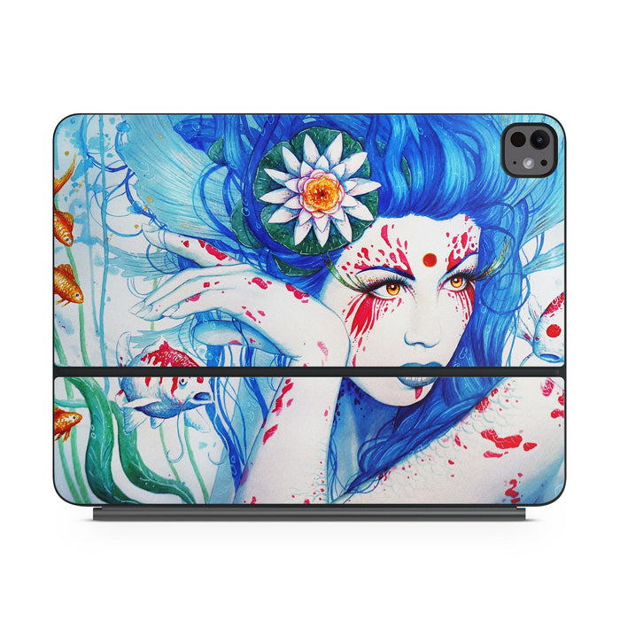 Lady Koi - Apple Magic Keyboard for iPad Skin - eZthings USA WE SORT ALL THE CRAZIEST GADGETS, GIZMOS, TOYS & TECHNOLOGY, SO YOU DON'T HAVE TO.
