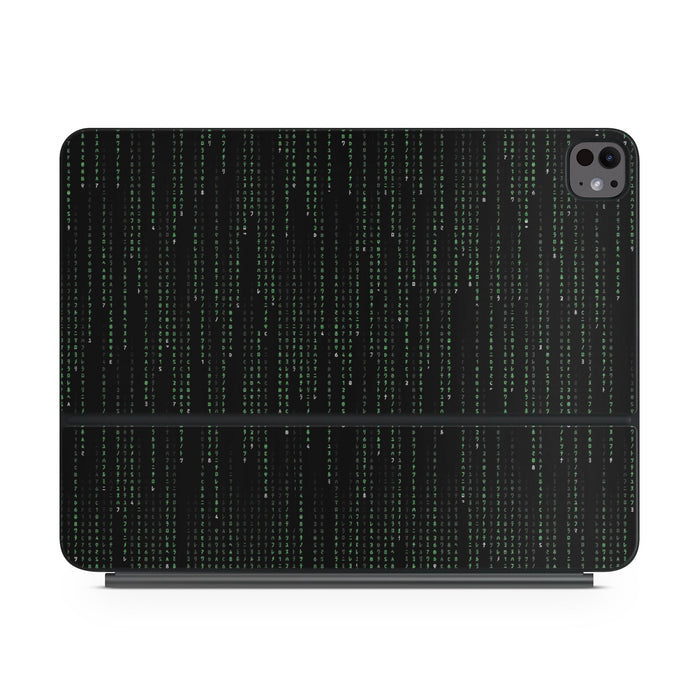 Matrix Style Code - Apple Magic Keyboard for iPad Skin - eZthings USA WE SORT ALL THE CRAZIEST GADGETS, GIZMOS, TOYS & TECHNOLOGY, SO YOU DON'T HAVE TO.