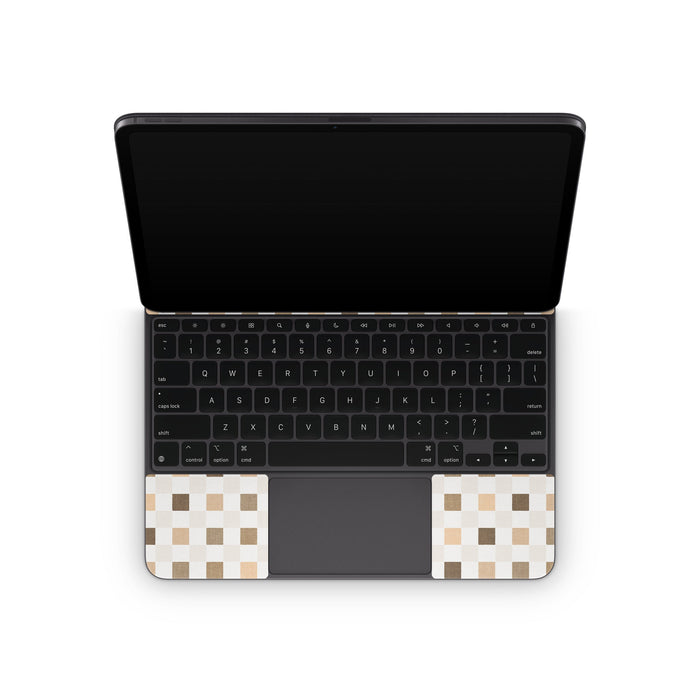 Neutral Checker - Apple Magic Keyboard for iPad Skin