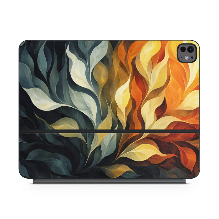 Orange and Charcoal - Apple Magic Keyboard for iPad Skin