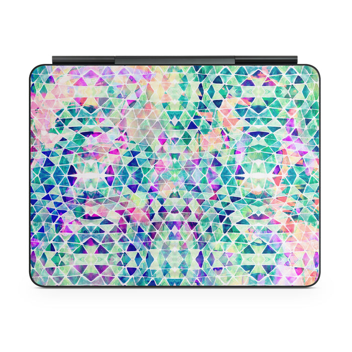 Pastel Triangle - Apple Magic Keyboard for iPad Skin - eZthings USA WE SORT ALL THE CRAZIEST GADGETS, GIZMOS, TOYS & TECHNOLOGY, SO YOU DON'T HAVE TO.