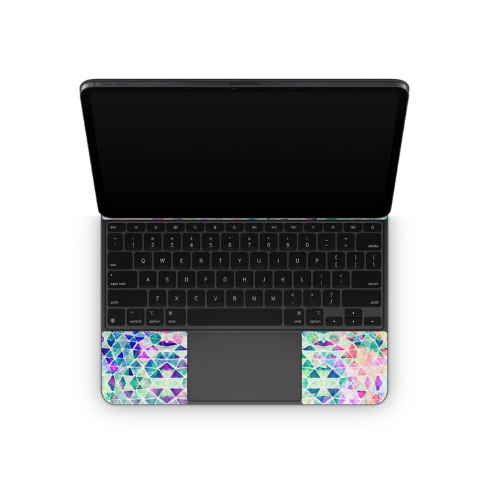 Pastel Triangle - Apple Magic Keyboard for iPad Skin - eZthings USA WE SORT ALL THE CRAZIEST GADGETS, GIZMOS, TOYS & TECHNOLOGY, SO YOU DON'T HAVE TO.