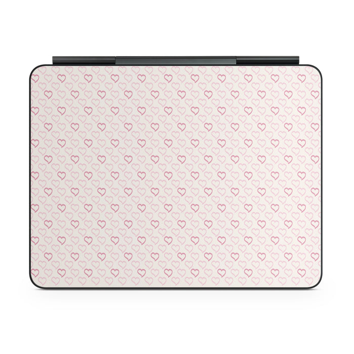 Patterned Hearts - Apple Magic Keyboard for iPad Skin