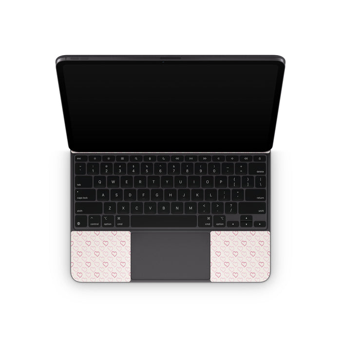 Patterned Hearts - Apple Magic Keyboard for iPad Skin
