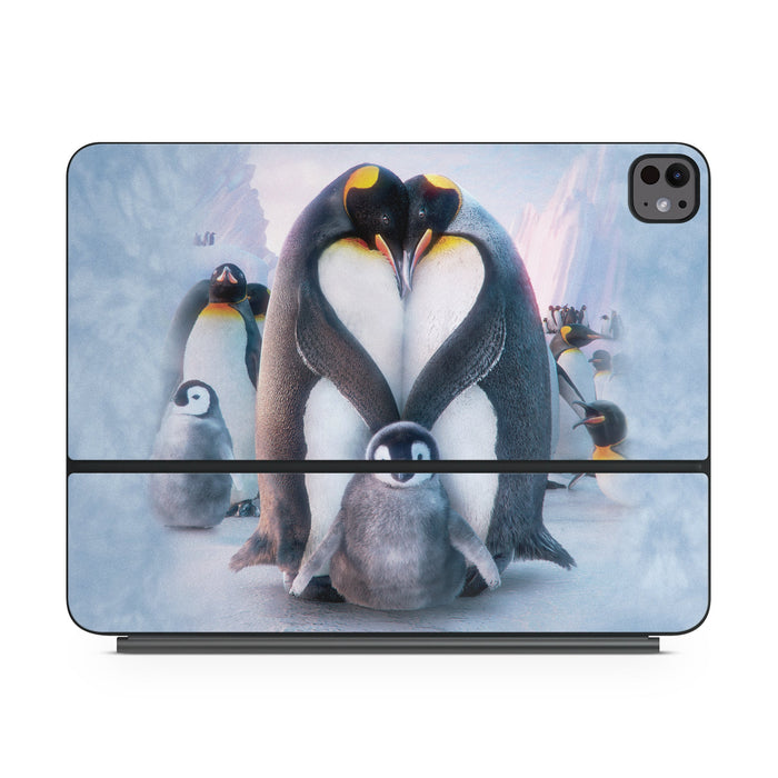 Penguin Heart - Apple Magic Keyboard for iPad Skin - eZthings USA WE SORT ALL THE CRAZIEST GADGETS, GIZMOS, TOYS & TECHNOLOGY, SO YOU DON'T HAVE TO.