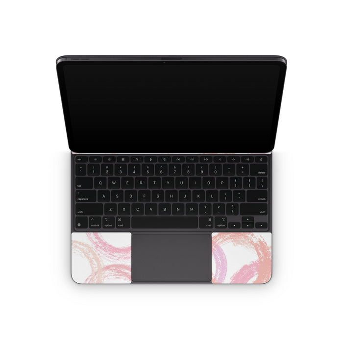 Pink Circles - Apple Magic Keyboard for iPad Skin - eZthings USA WE SORT ALL THE CRAZIEST GADGETS, GIZMOS, TOYS & TECHNOLOGY, SO YOU DON'T HAVE TO.