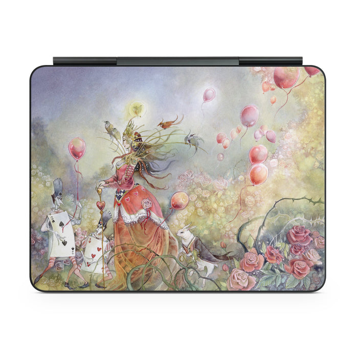 Queen of Hearts - Apple Magic Keyboard for iPad Skin - eZthings USA WE SORT ALL THE CRAZIEST GADGETS, GIZMOS, TOYS & TECHNOLOGY, SO YOU DON'T HAVE TO.