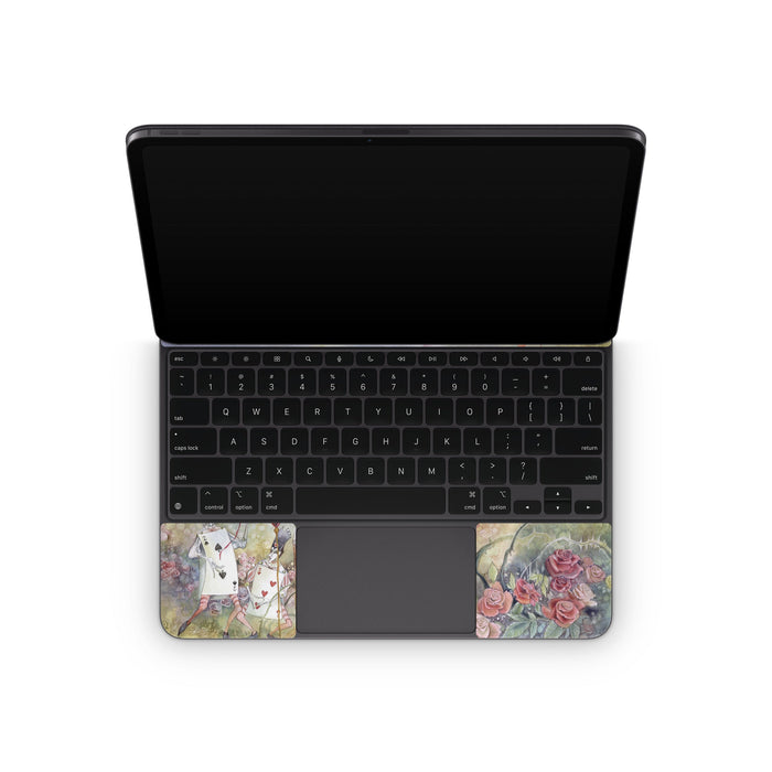 Queen of Hearts - Apple Magic Keyboard for iPad Skin - eZthings USA WE SORT ALL THE CRAZIEST GADGETS, GIZMOS, TOYS & TECHNOLOGY, SO YOU DON'T HAVE TO.