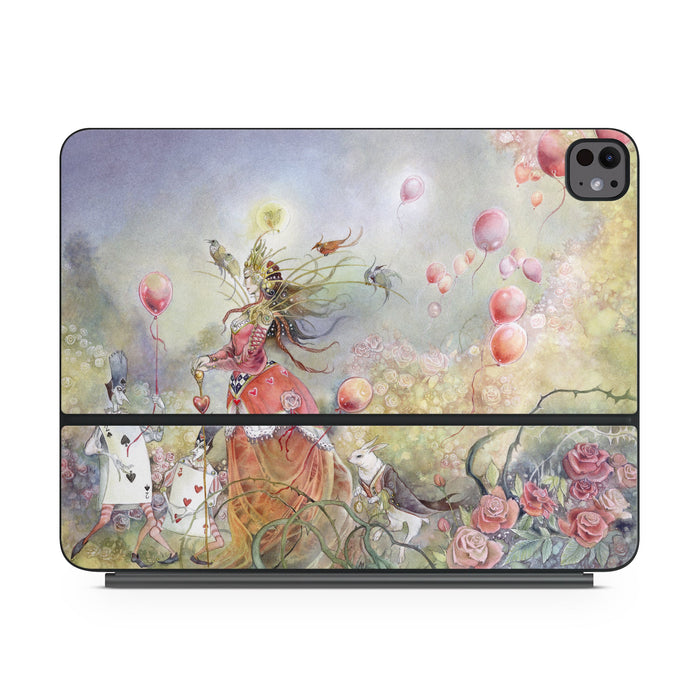 Queen of Hearts - Apple Magic Keyboard for iPad Skin - eZthings USA WE SORT ALL THE CRAZIEST GADGETS, GIZMOS, TOYS & TECHNOLOGY, SO YOU DON'T HAVE TO.