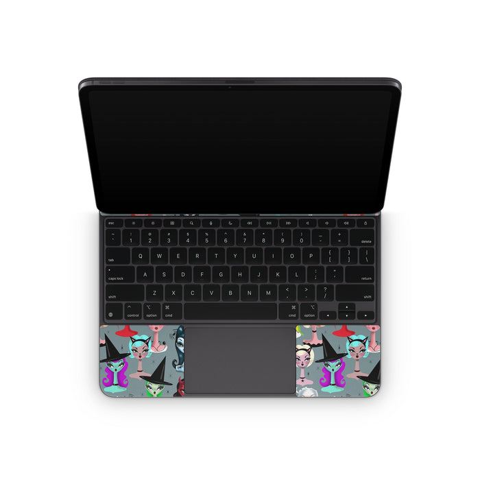 Spooky Dolls - Apple Magic Keyboard for iPad Skin - eZthings USA WE SORT ALL THE CRAZIEST GADGETS, GIZMOS, TOYS & TECHNOLOGY, SO YOU DON'T HAVE TO.