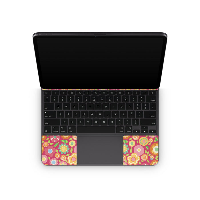 Flowers Squished - Apple Magic Keyboard for iPad Skin