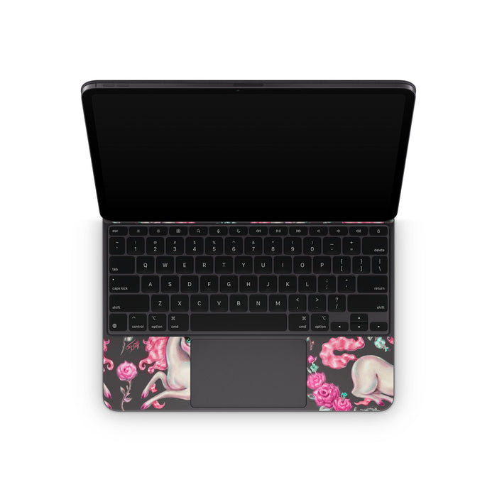 Unicorns and Roses - Apple Magic Keyboard for iPad Skin