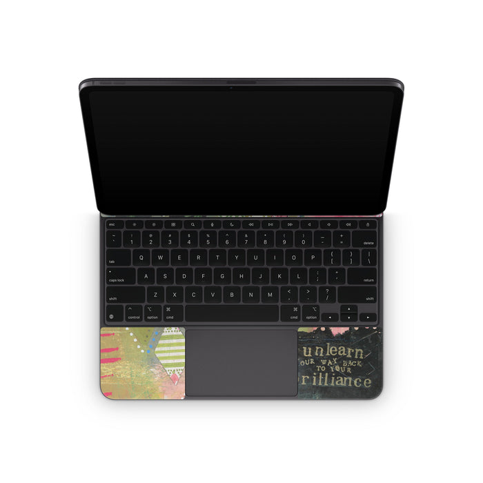 Unlearn - Apple Magic Keyboard for iPad Skin - eZthings USA WE SORT ALL THE CRAZIEST GADGETS, GIZMOS, TOYS & TECHNOLOGY, SO YOU DON'T HAVE TO.