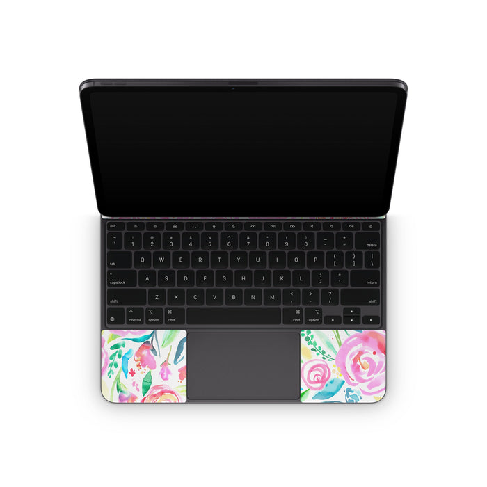 Watercolor Roses - Apple Magic Keyboard for iPad Skin - eZthings USA WE SORT ALL THE CRAZIEST GADGETS, GIZMOS, TOYS & TECHNOLOGY, SO YOU DON'T HAVE TO.