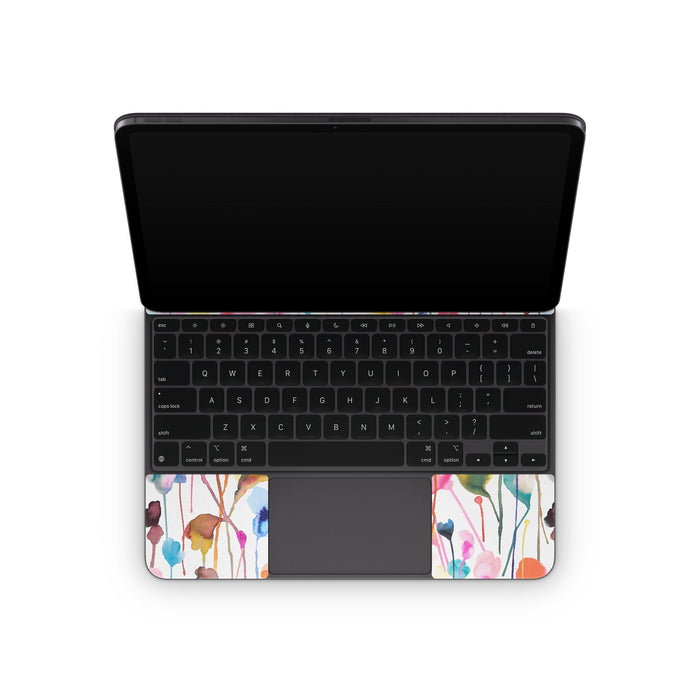 Watercolor Wild Flowers - Apple Magic Keyboard for iPad Skin