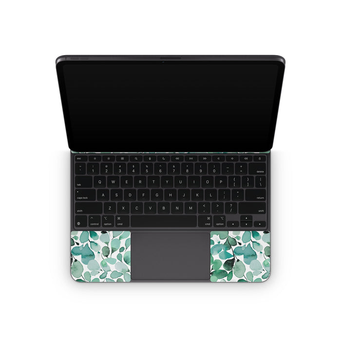 Watercolor Eucalyptus Leaves - Apple Magic Keyboard for iPad Skin