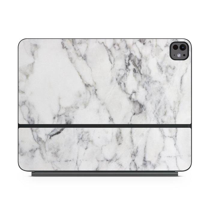 White Marble - Apple Magic Keyboard for iPad Skin