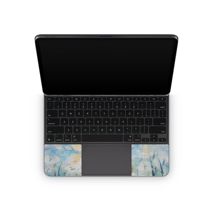 White & Blue - Apple Magic Keyboard for iPad Skin