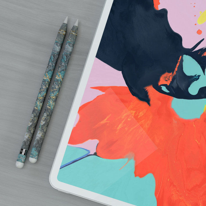 Gilded Glacier Marble - Apple Pencil Skin