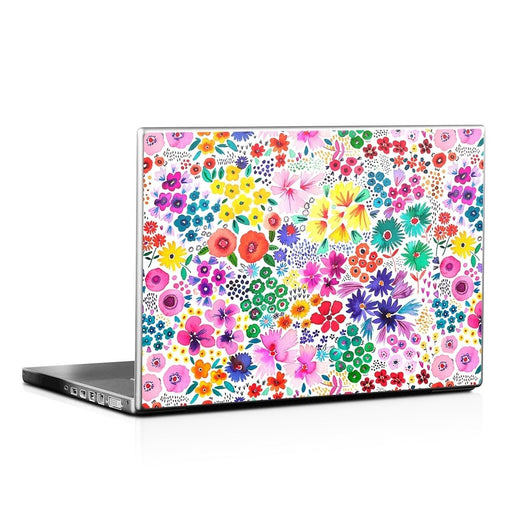 Artful Little Flowers - Laptop Lid Skin - eZthings USA WE SORT ALL THE CRAZIEST GADGETS, GIZMOS, TOYS & TECHNOLOGY, SO YOU DON'T HAVE TO.