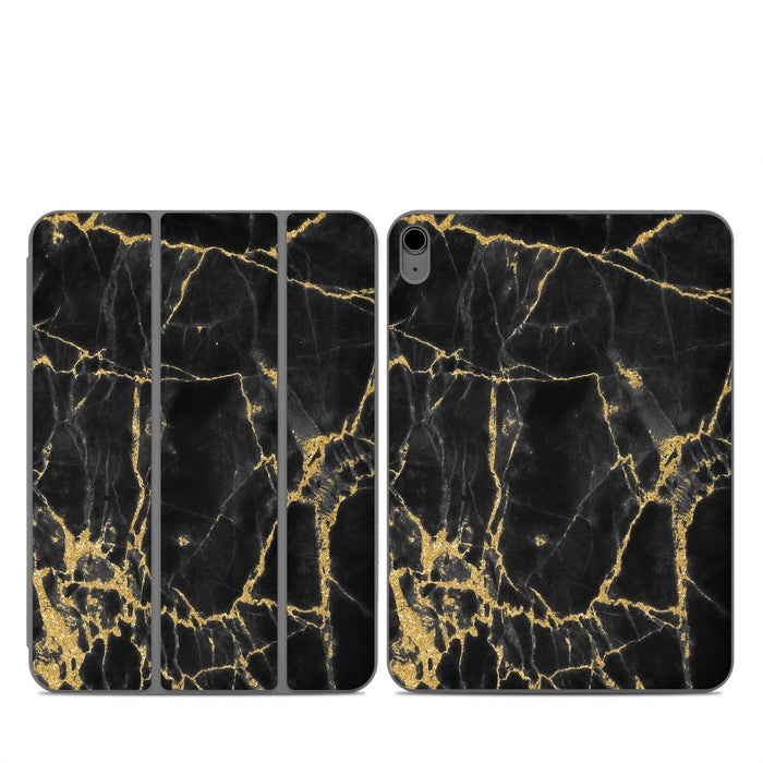 Black Gold Marble - Apple Smart Folio Skin