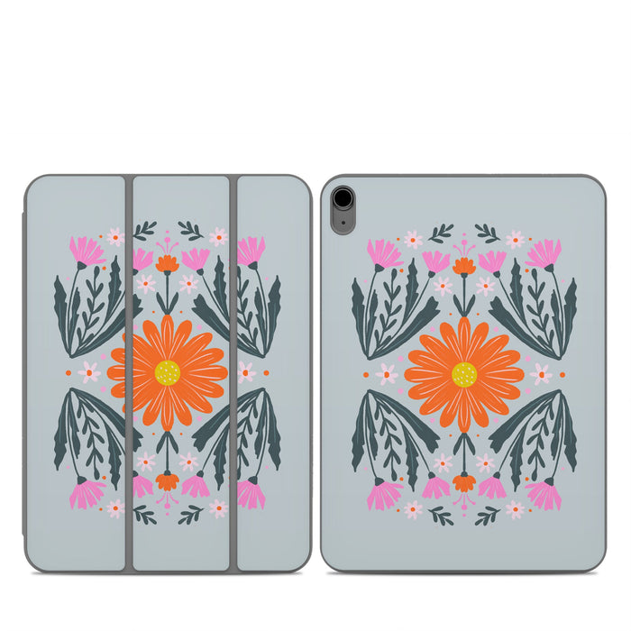 Pink and Orange Flowers - Apple Smart Folio Skin