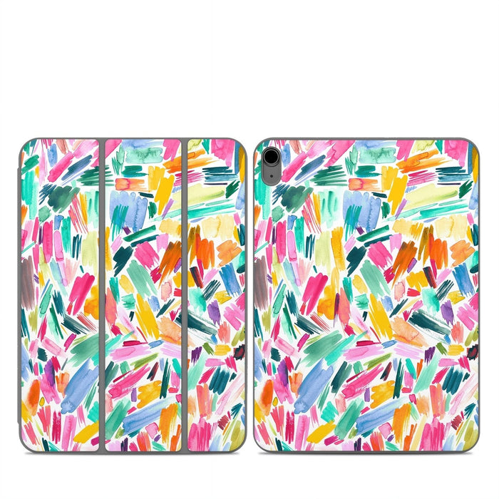 Watercolor Colorful Brushstrokes - Apple Smart Folio Skin - eZthings USA WE SORT ALL THE CRAZIEST GADGETS, GIZMOS, TOYS & TECHNOLOGY, SO YOU DON'T HAVE TO.