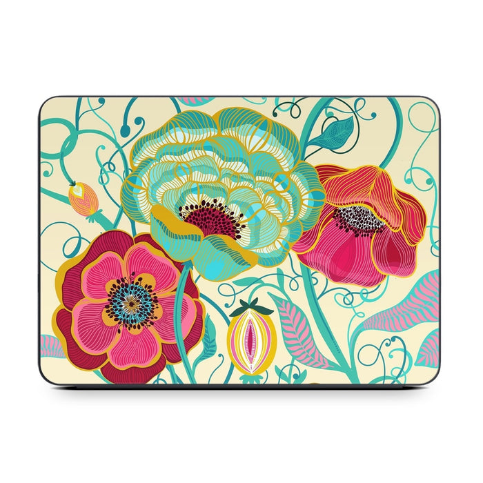 Golden Flowers - Apple Smart Keyboard Folio Skin - eZthings USA WE SORT ALL THE CRAZIEST GADGETS, GIZMOS, TOYS & TECHNOLOGY, SO YOU DON'T HAVE TO.