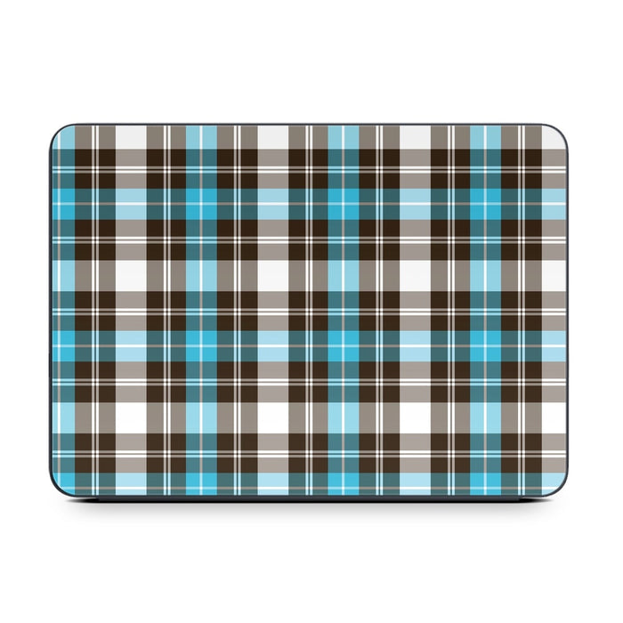 Turquoise Plaid - Apple Smart Keyboard Folio Skin