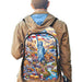 All American Freedom NYC Liberty Dream USA Fabric Backpack with Side Mesh Pockets (1659)