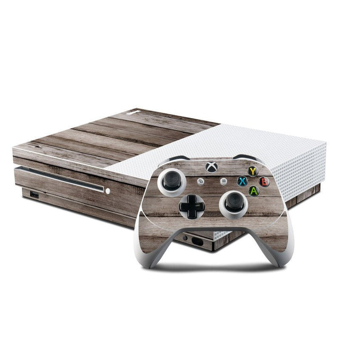 Barn Wood - Microsoft Xbox One S Console and Controller Kit Skin
