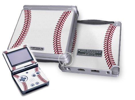 Baseball - Nintendo GameBoy Advance SP Skin - eZthings USA WE SORT ALL THE CRAZIEST GADGETS, GIZMOS, TOYS & TECHNOLOGY, SO YOU DON'T HAVE TO.
