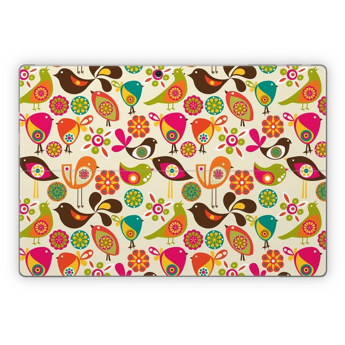 Bird Flowers - Microsoft Surface Pro Skin