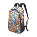 All American Freedom NYC Liberty Dream USA Fabric Backpack with Side Mesh Pockets (1659)