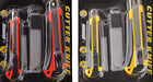 Heavy Duty 9mm Snap Off Blades Box Cutters Set for Cutting Materials: Wallpaper, Vinyl, Leather, Shrink-wrap (Auto-Lock Utility Knife Set + Blades) - eZthings USA WE SORT ALL THE CRAZIEST GADGETS, GIZMOS, TOYS & TECHNOLOGY, SO YOU DON'T HAVE TO.