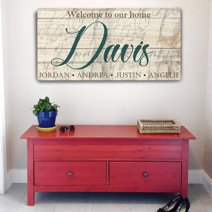 Welcome To Our Home Sign - eZthings USA WE SORT ALL THE CRAZIEST GADGETS, GIZMOS, TOYS & TECHNOLOGY, SO YOU DON'T HAVE TO.