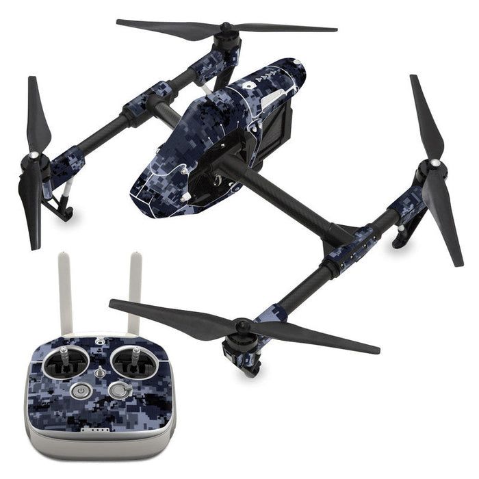 Digital Navy Camo - DJI Inspire 1 Skin - eZthings USA WE SORT ALL THE CRAZIEST GADGETS, GIZMOS, TOYS & TECHNOLOGY, SO YOU DON'T HAVE TO.