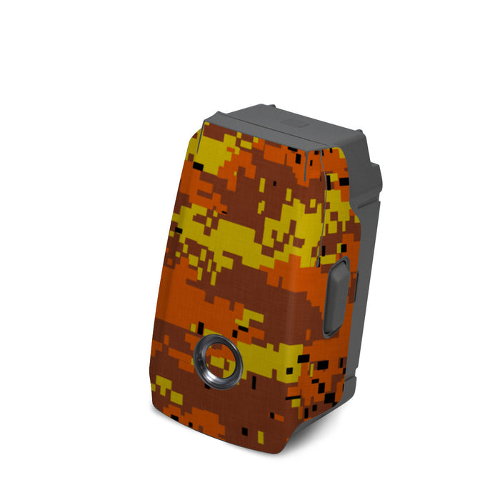 Digital Orange Camo - DJI Mavic 2 Battery Skin
