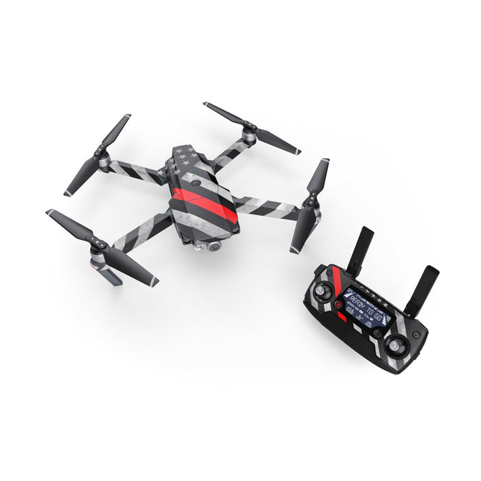 Thin Red Line Hero - DJI Mavic Pro Skin - eZthings USA WE SORT ALL THE CRAZIEST GADGETS, GIZMOS, TOYS & TECHNOLOGY, SO YOU DON'T HAVE TO.