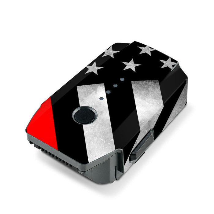 Thin Red Line Hero - DJI Mavic Pro Battery Skin